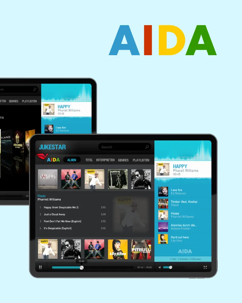 Projekt AIDA · Jukestar – Interaktive Kreuzfahrt-Jukebox