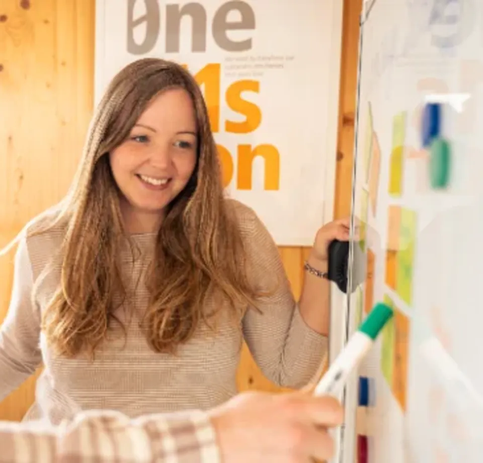Whiteboard-Session im Büro